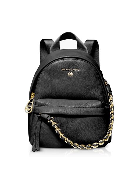 slater michael kors|Michael Kors pebbled leather backpack.